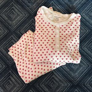 Roller Rabbit pink hearts pajamas (XXS)